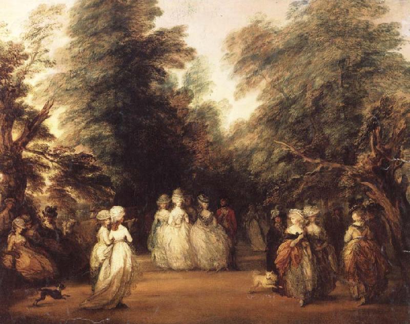 Thomas Gainsborough The Mall in St.James-s Park oil painting image